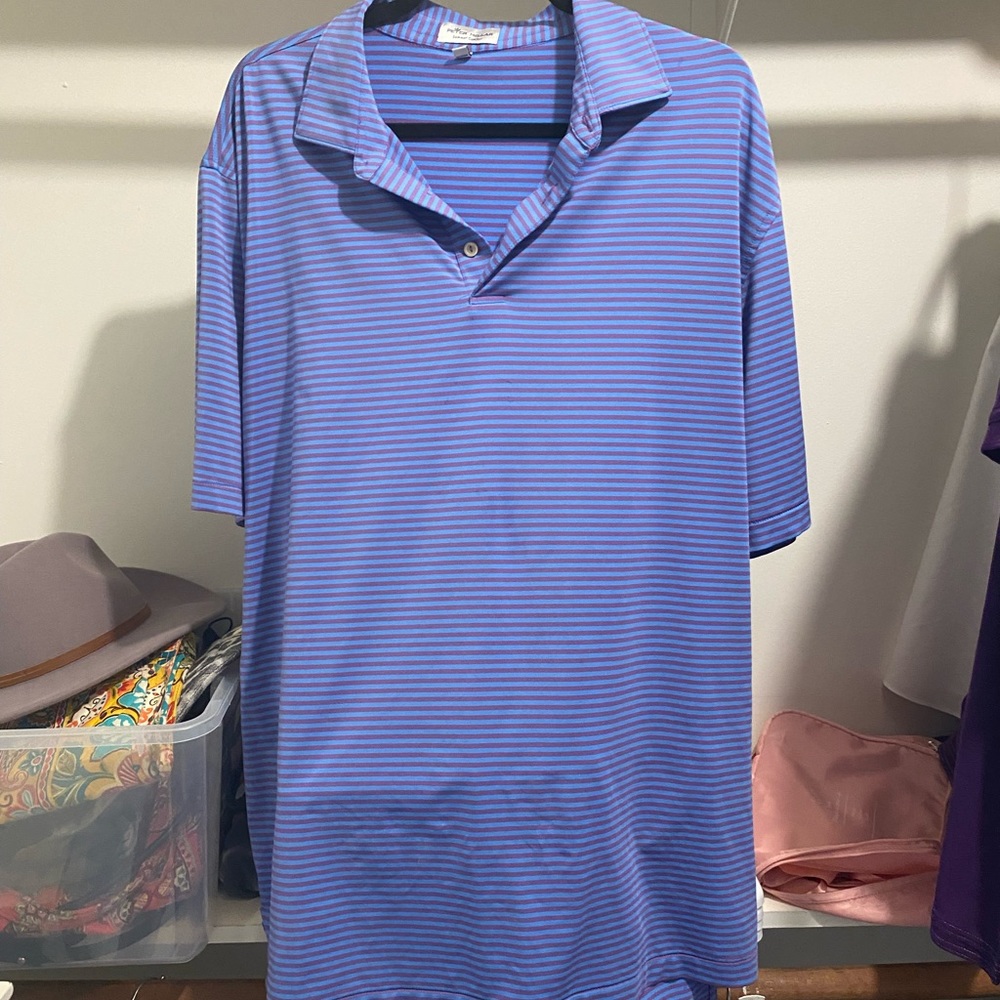 Peter Millar summer comfort Golf polo mens xl striped activewear breathable